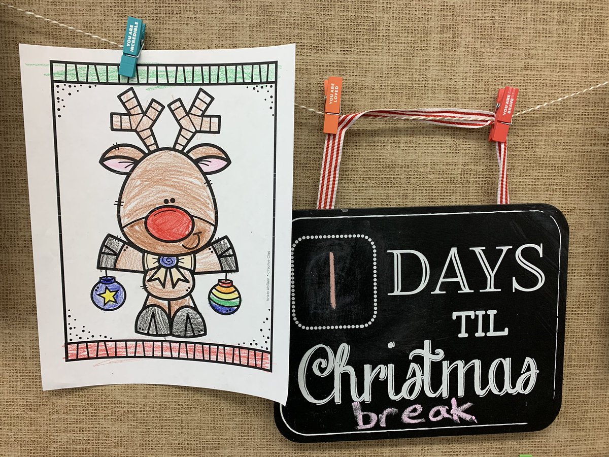 Starcevic1stKES's tweet photo. On the last day before break, we had Reindeer Day!  What a fun filled 12 Days of Christmas in first grade 🎄 @KPSD2KPS @KPSD2KES https://t.co/9yVqEJVXLo