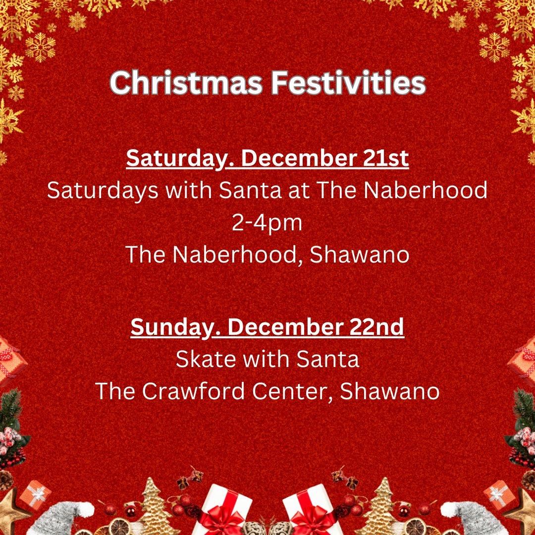 RepPeterSchmidt's tweet photo. Looking for something to do this weekend? Here a few Christmas activities. If you still need gifts, this weekend would be a great time to visit many of the wonderful shops in downtown Shawano. https://t.co/gI0jyj3SXa