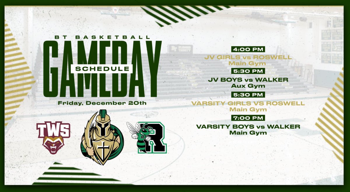 Boys take on a very good Walker team tonight at BT.  Excited for the opportunity!