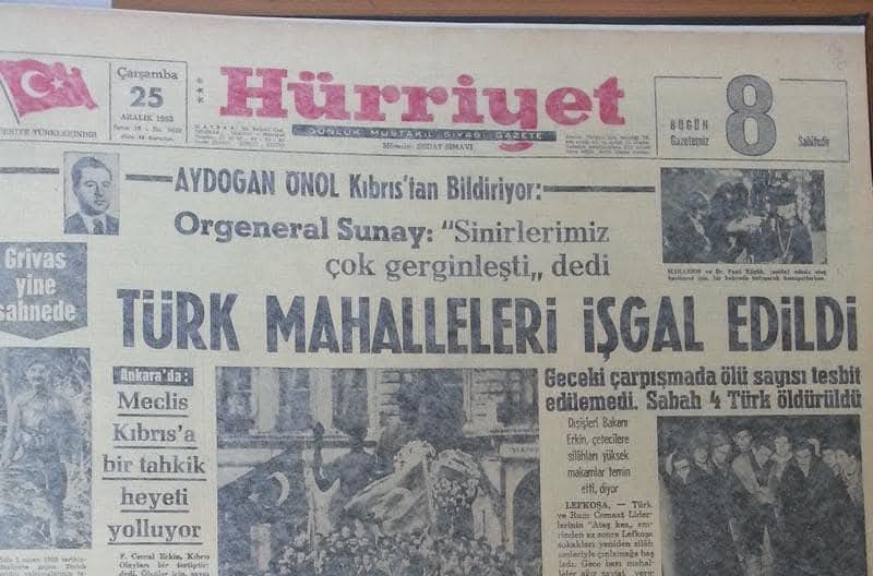 sabahatinismail's tweet photo. paylaşmalarına dayalı olarak 16 Ağustos 1960'da kurulan Kıbrıs Cumhuriyeti’ni yıkmak için 21 Aralık 1963'de saldırıya geçtiler
Rum ortak,Cumhuriyetin eşit kurucu ortağı olan Kıbrıs Türklerine kanlı bir darbe yaparak tüm devlet organlarını ve makamlarını silah zoruyla işgal etti+ https://t.co/kZu5kR2H3s