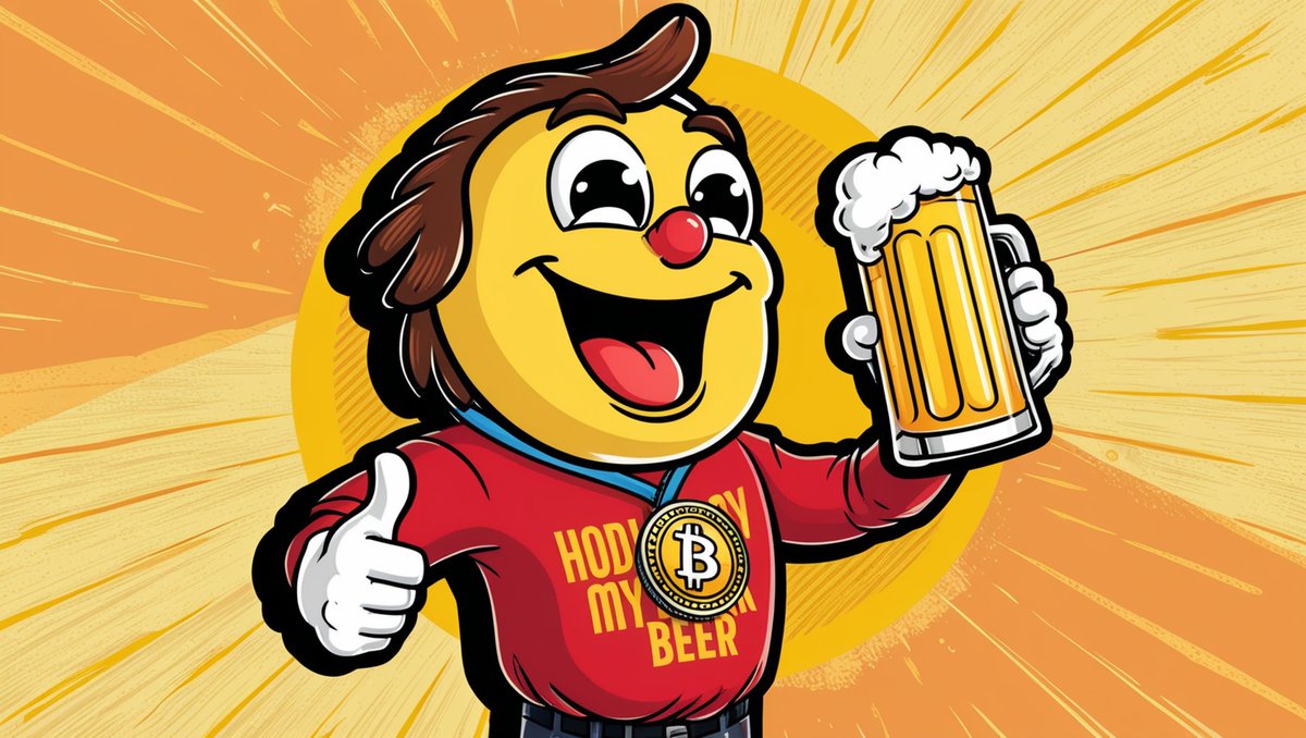 HODLMyBeerX's tweet photo. HODL my beer – this strategy is 100% bullish, 0% sober!
#DiamondHands 💎 #ToTheMoon 🚀 #BeerLovers 🍻 #BullishVibes 📈 #PartyMode 🎉 #CryptoLife 🌕 #BarGoals 🕺 #LiquidCourage 🍺 https://t.co/VJUC2lmjoB