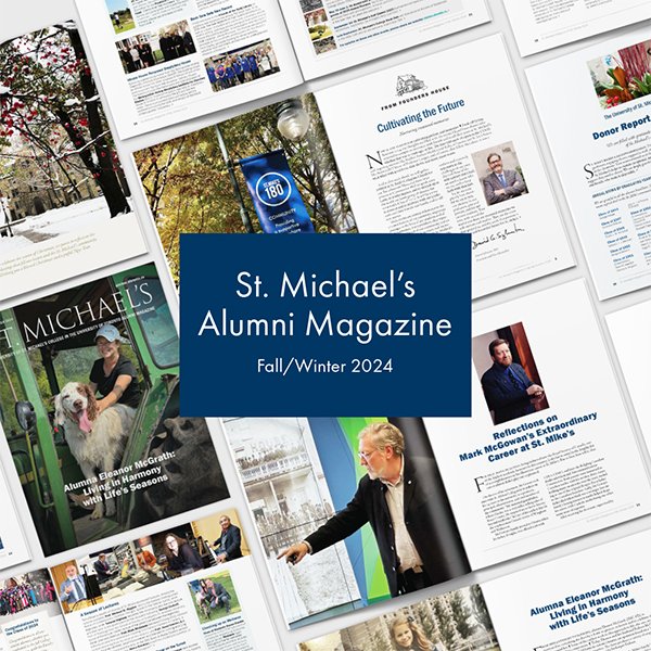 Check out the latest issue of St. Michael’s Alumni Magazine, which now available online at stmikes.utoronto.ca/st-michaels-al…. 

Are you an alum who’s not receiving the magazine? Send us your contact info and we’ll get you set up at stmikes.utoronto.ca/findmesmc