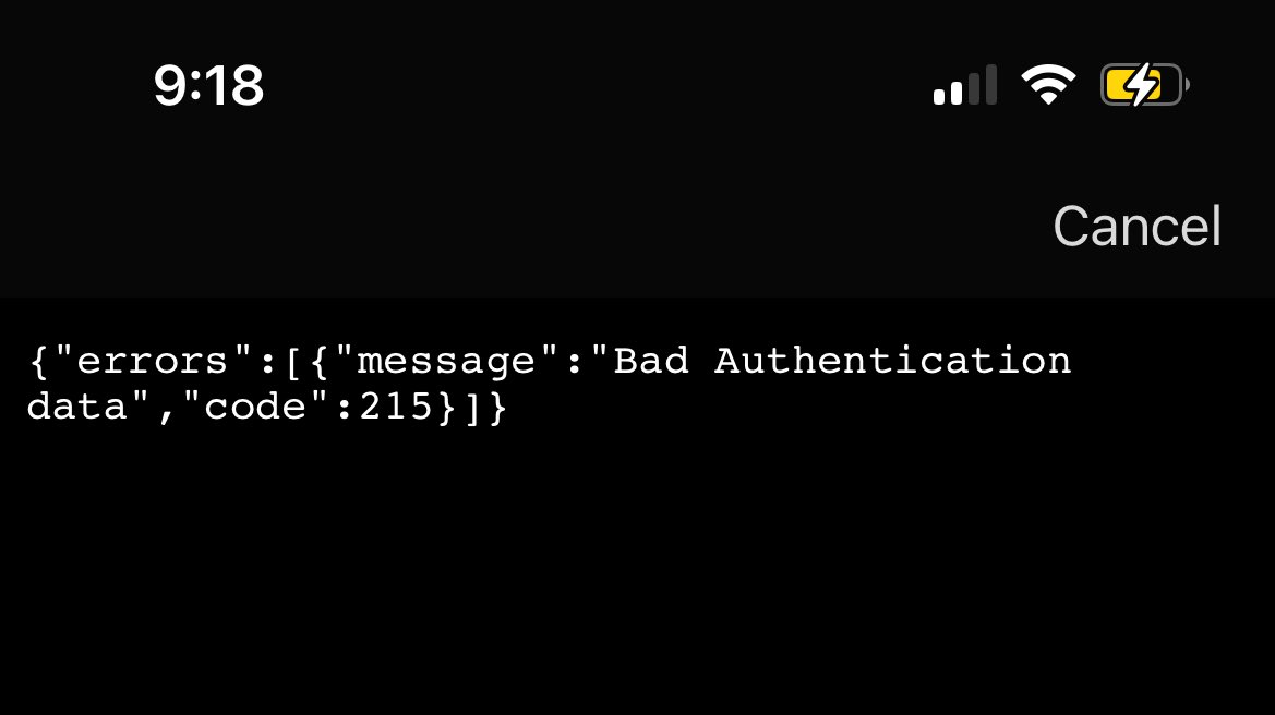 This happens when I try to report a “tweet”. Anyone else?