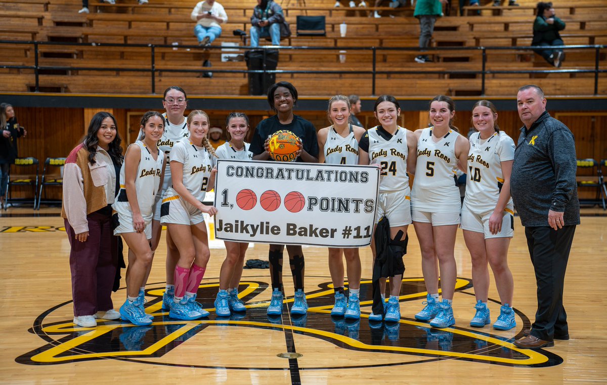 Lady Roos Jaikylie Baker 1,000 pts