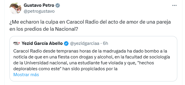 NoHayNothing's tweet photo. Petro es una porquería. https://t.co/FHq1BGj2yk
