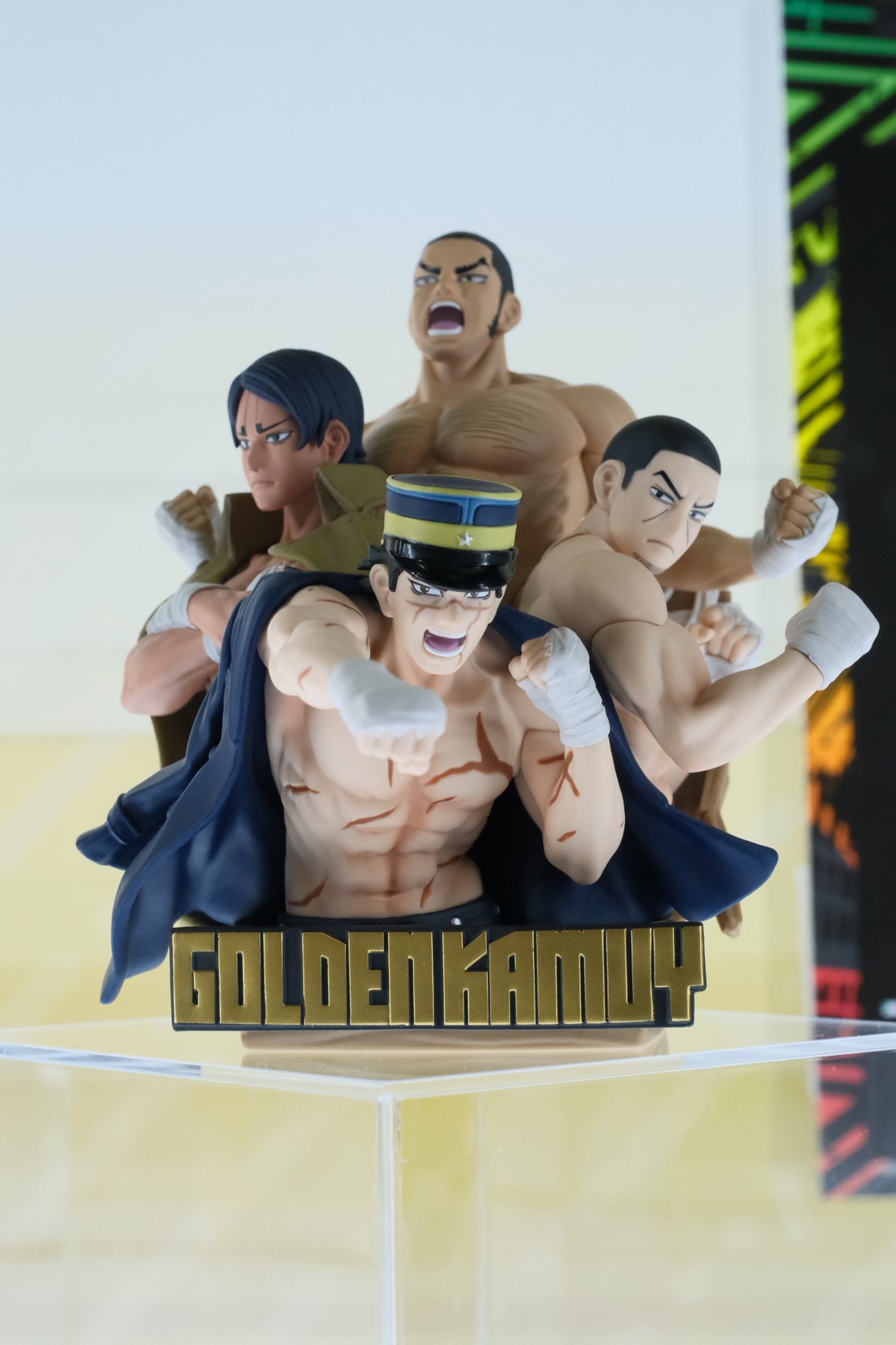 ゴールデンカムイ プチラマDX スチェンカフィギュア ゴールデンカムイ』より、「杉元」「谷垣」「月島」「鯉登」がスチェン