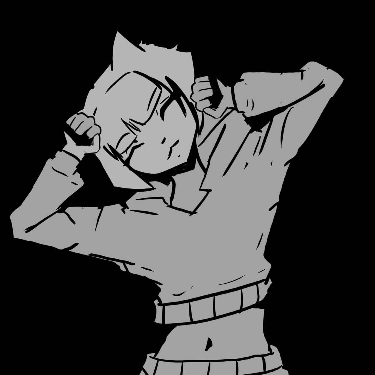 ArtistNobody's tweet photo. Been a minute. Been practicing drawing the same character over and over again. #catgirl #drawing  #beginner  #Amateur #art https://t.co/DdMyF11xfE