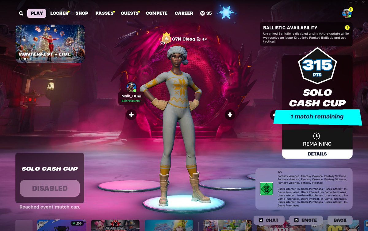 qualed solo cc  @Gen7Even
