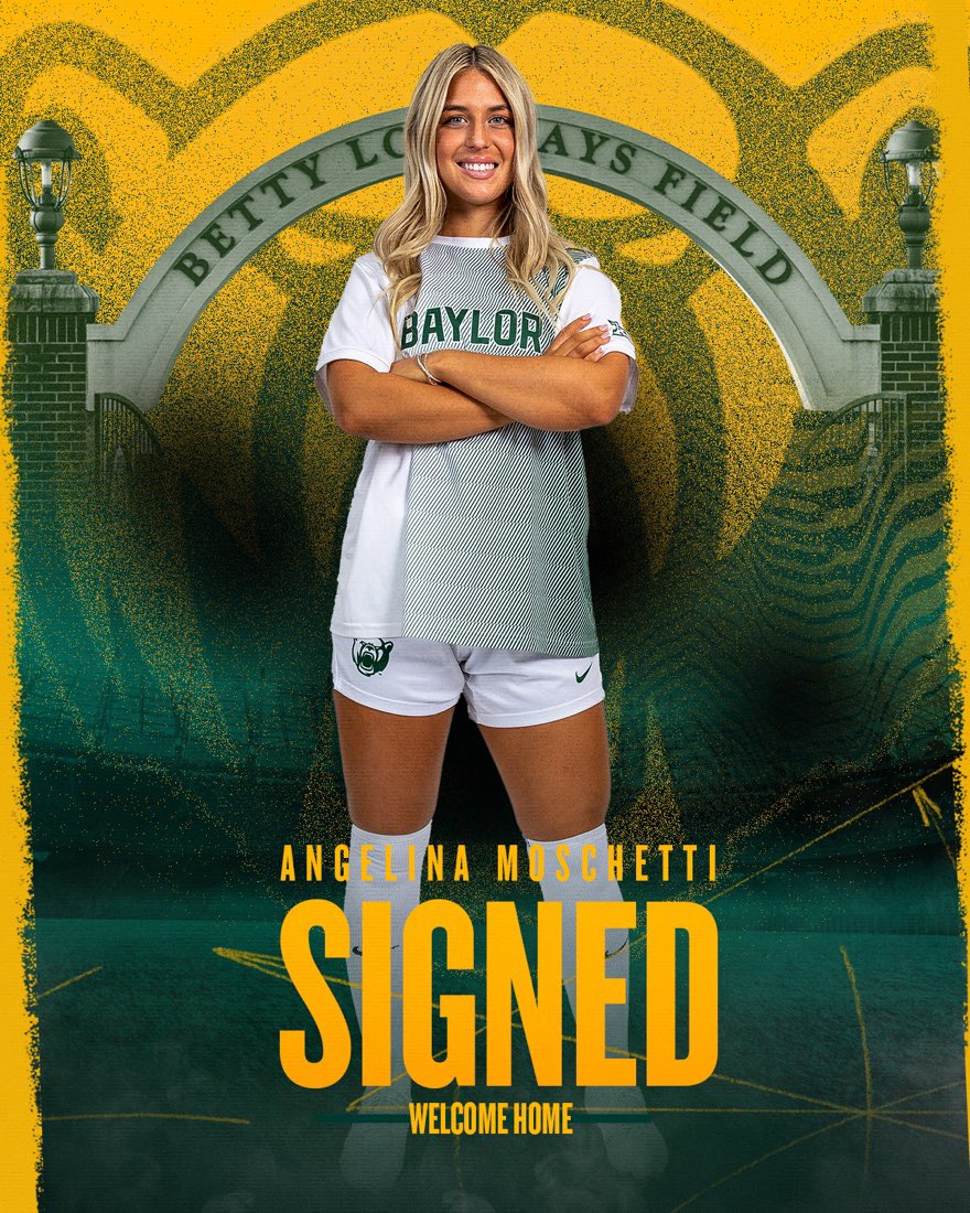BaylorFutbol's tweet photo. Welcome to the Baylor Soccer family! 

✍️ Angelina Moschetti 
⚽️ Defender  
⭐️ 2x ECNL National Champion 

#SicEm | #depthB4height https://t.co/8GbAZ79pH3