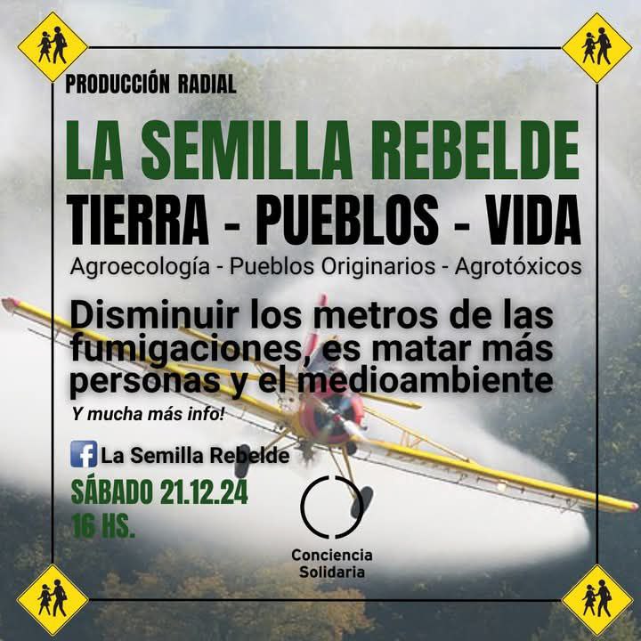 ConSol_ONG's tweet photo. #LaSemillaRebelde
Sábado 21.12.2024 - 16hs.
Transmisión: https://t.co/JjJHGwrmxe
#MEDIOAMBIENTE #DERECHOSHUMANOS #PueblosOriginarios #Salud #Agroecología #Veganismo #AlimentaciónEvolutiva
#ColaboraciónEntreReinos #Agrotóxicos #Transgénicos #NoMonsanto
#ConcienciaSolidariaONG https://t.co/qu1ck98Ymr