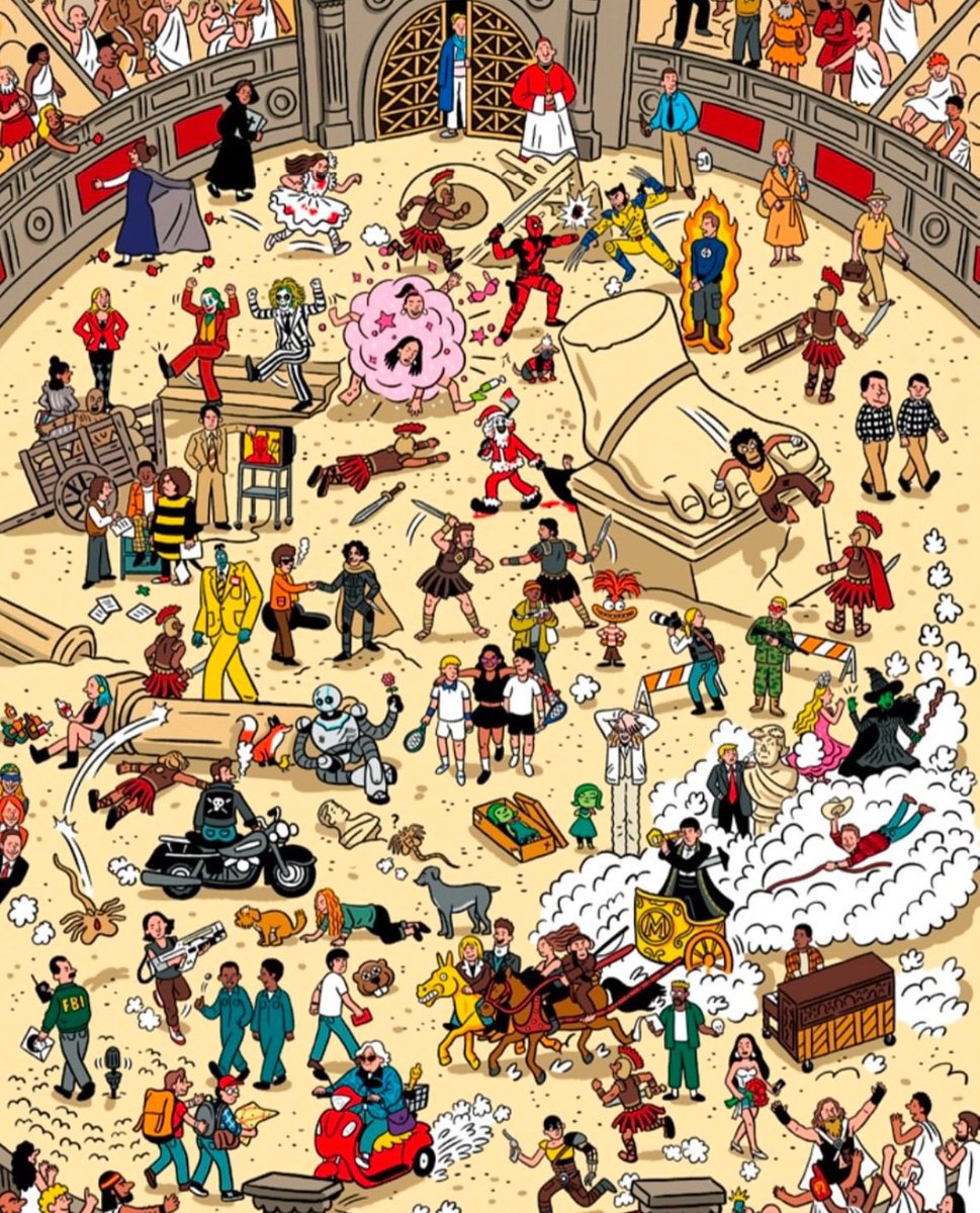 3martamp's tweet photo. ¡Qué divertida ilustración de Kyle Hilton para Entertainment Weekly con la que despedir el año!

¿Cuántas películas sois capaces de identificar? https://t.co/dp3wQQaFlW