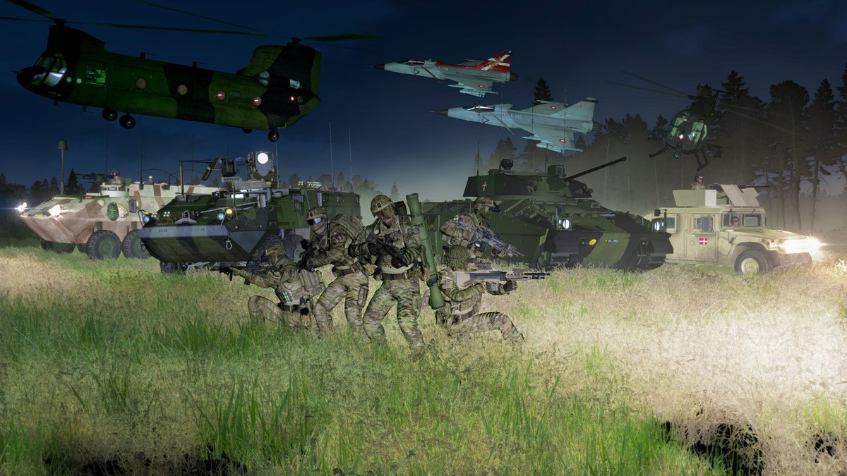 #Arma3
Youtube banner example
RDF, Danish milsim artwork
