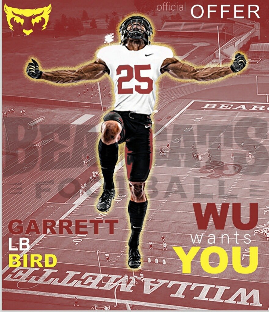 garrettbird21's tweet image. After a great conversation with @Doc_JJones, I am blessed to announce an offer from Willamette University! 

@WillametteFB @ERHSWolvesFB @GabriellDTaylor
