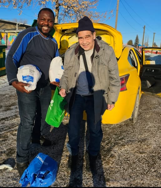 Gar Gar (@gargar4yyceast) on Twitter photo Ray, a senior in Dover is our #ChristmasSpirit unsung hero a prove that this community & city wealth lies w/in our care for one another.
Ray took <a href="/CheckerYYC/">Checker Cabs</a> to buy turkeys & 7 another taxi to deliver so family can share a Christmas joy & holiday..
Thank you Ray
#yyc Ray, a senior in Dover is our #ChristmasSpirit unsung hero a prove that this community & city wealth lies w/in our care for one another.
Ray took <a href="/CheckerYYC/">Checker Cabs</a> to buy turkeys & 7 another taxi to deliver so family can share a Christmas joy & holiday..
Thank you Ray
#yyc