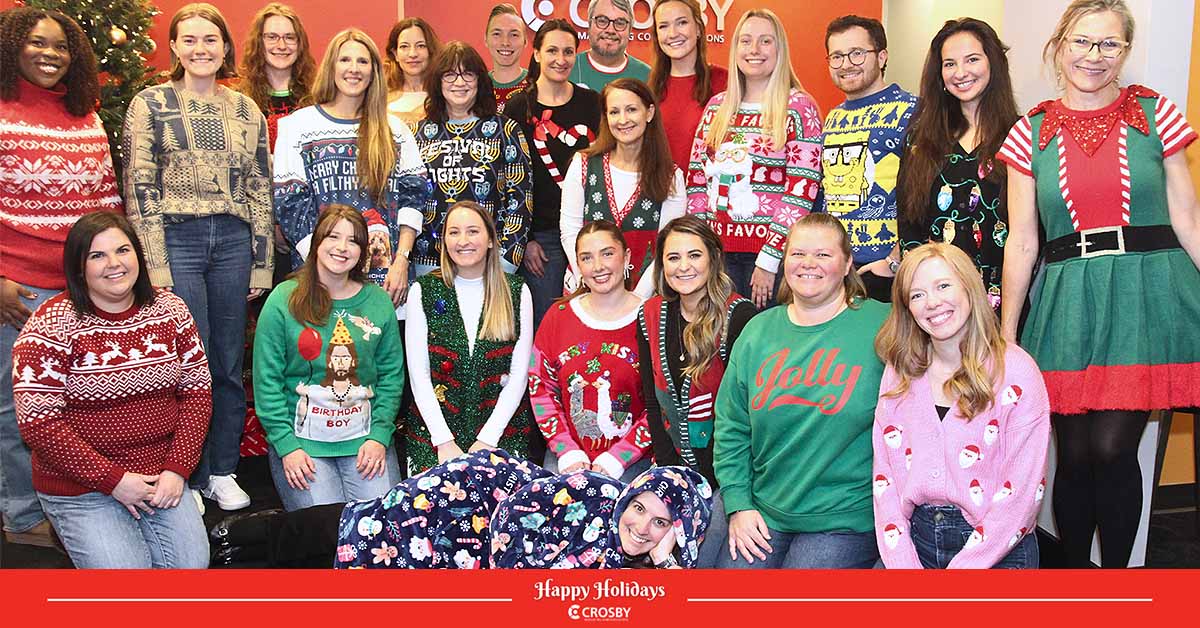 We recently celebrated the holidays with our annual Sweater Day. Hope your holiday season is just as warm!