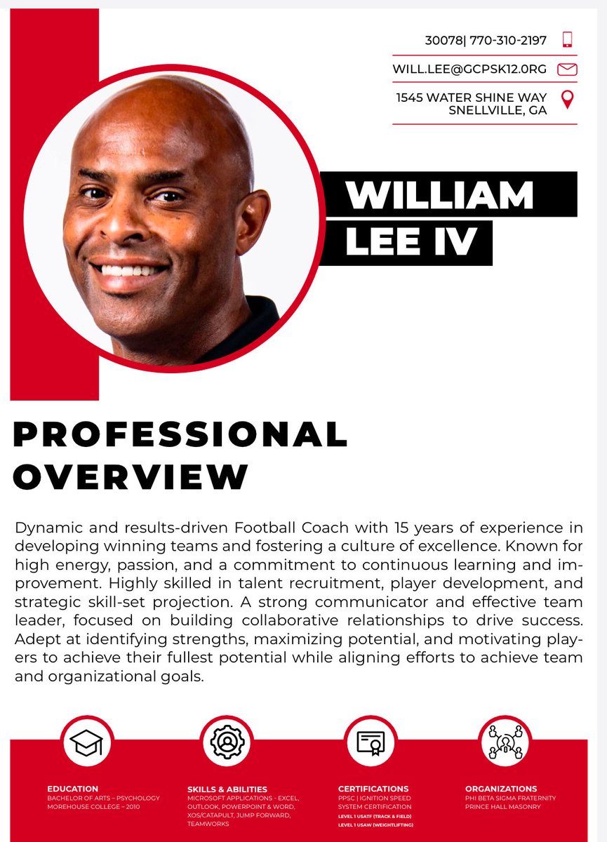 William H. Lee IV "Coach Will-Lee" | PHIL 4:13 tweet media