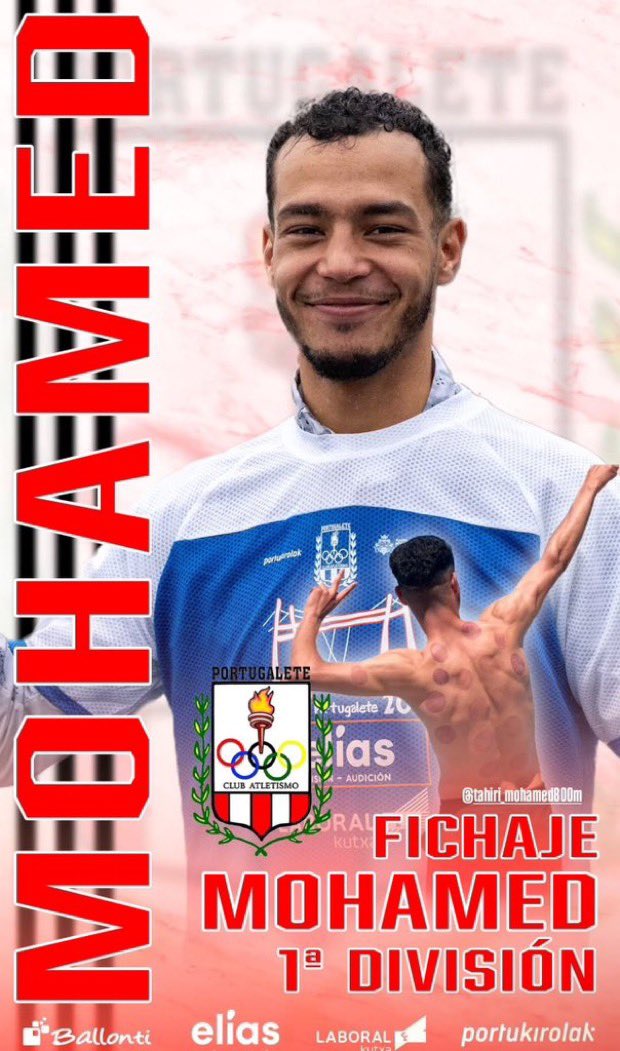<a href="/CAPortugalete/">Atletismo Portugalete</a> 𝗔𝗧𝗟𝗘𝗧𝗜𝗦𝗠𝗢 𝗣𝗢𝗥𝗧𝗨𝗚𝗔𝗟𝗘𝗧𝗘 𝗙𝗜𝗖𝗛𝗔 𝗔 𝗠𝗢𝗛𝗔𝗠𝗘𝗗 𝗔𝗕𝗢𝗨𝗘𝗧𝗧𝗔𝗛𝗘𝗥𝗬
