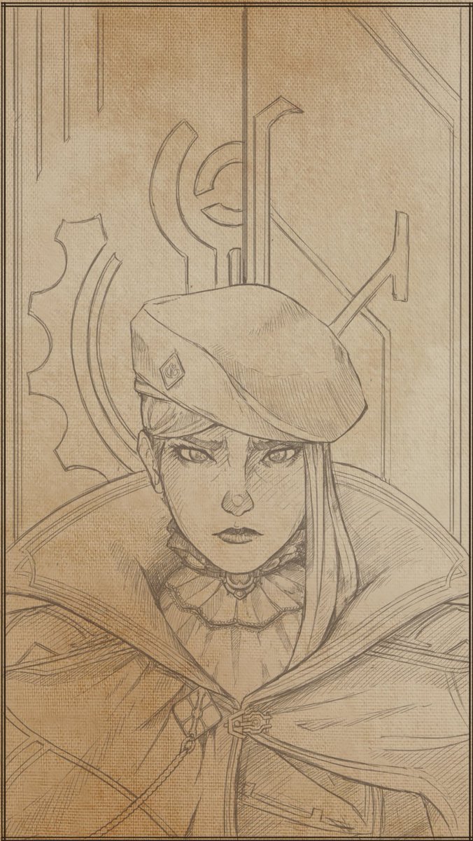 WIP for my Caitlyn painting

#Arcane