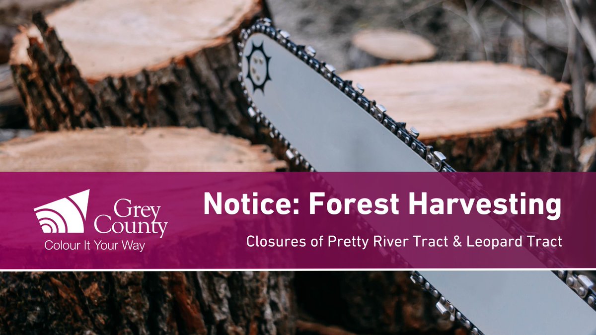 Notice: Beginning today (Fri, Dec 20) the #PrettyRiverTract will be closed for approximately one week for harvesting operations. Immediately following, #LeopardTract will be closed for approximately one week for harvesting. Signage will be displayed onsite during the closures.