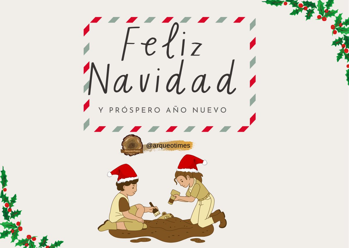 El equipo de #ArqueoTimes os desea felices fiestas 💖
