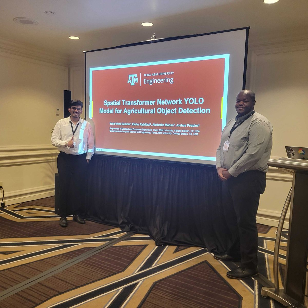 Congratulations to a recent graduate from my research group, Yash Zambre, for an excellent presentation at the 2024 <a href="/IEEEorg/">IEEE</a> #ICMLA! Yash shared our <a href="/AgriLife/">Texas A&M AgriLife</a>  sponsored work for improved plant detection. The code, dataset and paper are available: github.com/Advanced-Visio…!