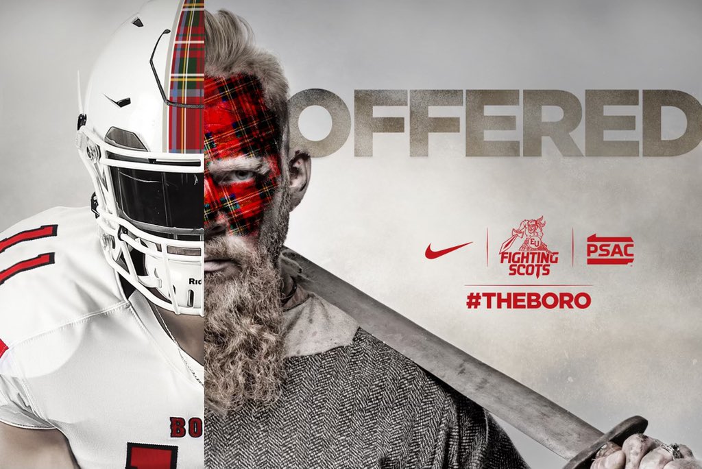 I’m thankful for the offer to play at <a href="/EdinboroFB/">Edinboro Football</a> thank you coach <a href="/CoachPapley/">Tony Papley</a>  and <a href="/carson_picheco/">Carson Picheco</a> 🔴⚪️ <a href="/CoachMcCormick_/">Coach McCormick</a> <a href="/GMFootball_/">GM Football</a> <a href="/PaFootballNews/">Pennsylvania Football News</a> <a href="/ETNreisenweber/">Tom Reisenweber</a>