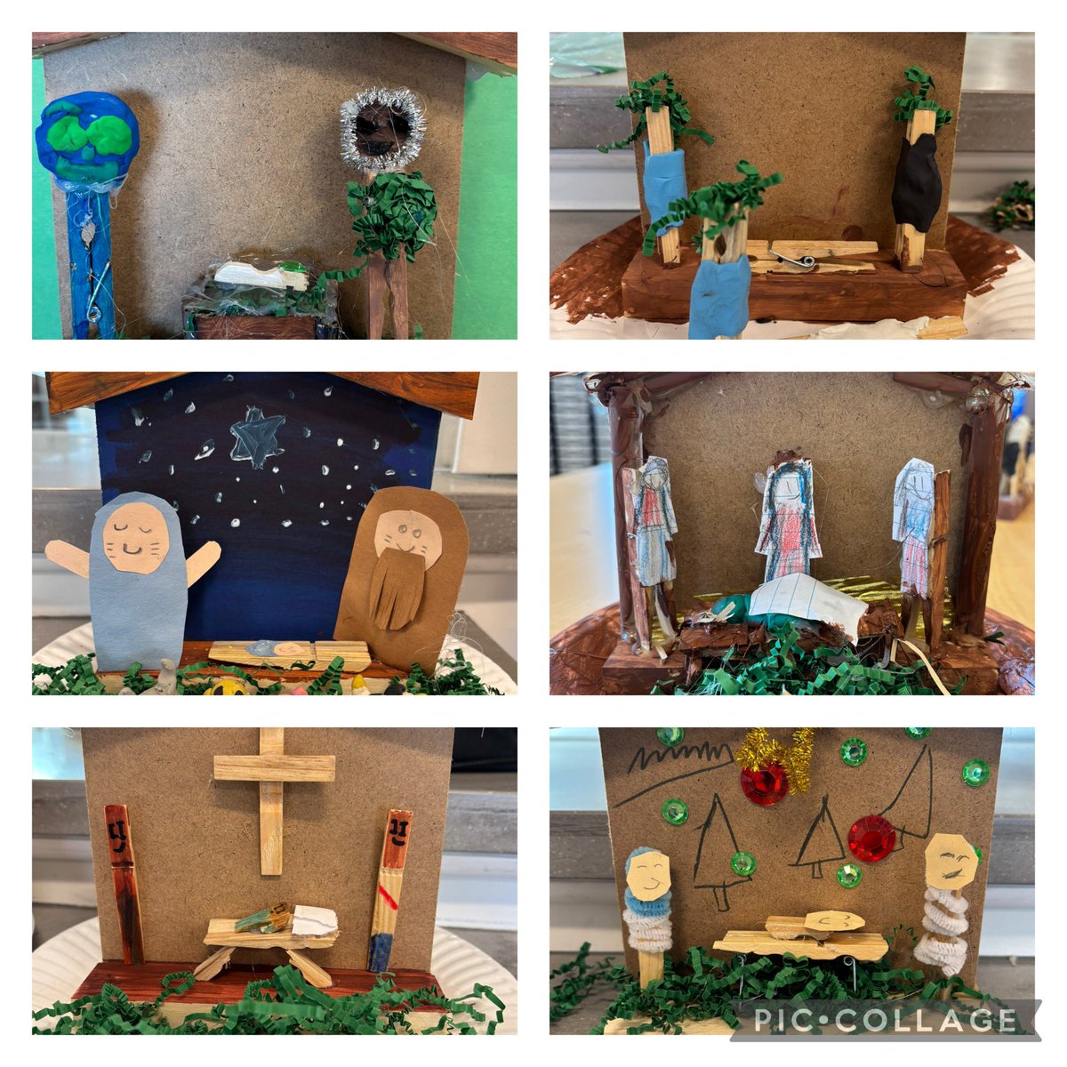 Finished Nativity scenes, from The Nativity Project. Each one is unique and beautiful in its depiction of Christ’s birth. Merry Christmas! <a href="/alcdsb/">ALCDSB</a>