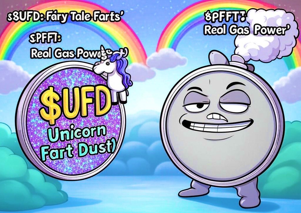 So $UFD dropped some magic sparkles and went viral. 🦄✨
Meanwhile,  <a href="/gascoin_solmeme/">Gas Coin 💨 $STINK</a> ( #PFFT ) is out here keeping it raw and unfiltered. 💨 No dust, no rainbows—just pure gas power. 🚀
Why chase fairy tales when you can ride the real fart wave? #PFFT #GasCoin #ProofOfStink
