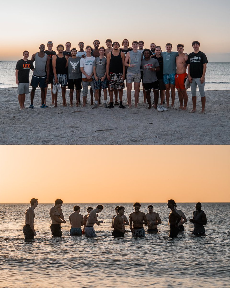 UTDALLAS_MBB's tweet photo. Took full advantage of our down time in the sunshine state 🌴☀️  @BuschGardens #Whoosh #JustUs https://t.co/e25jxxz4vN