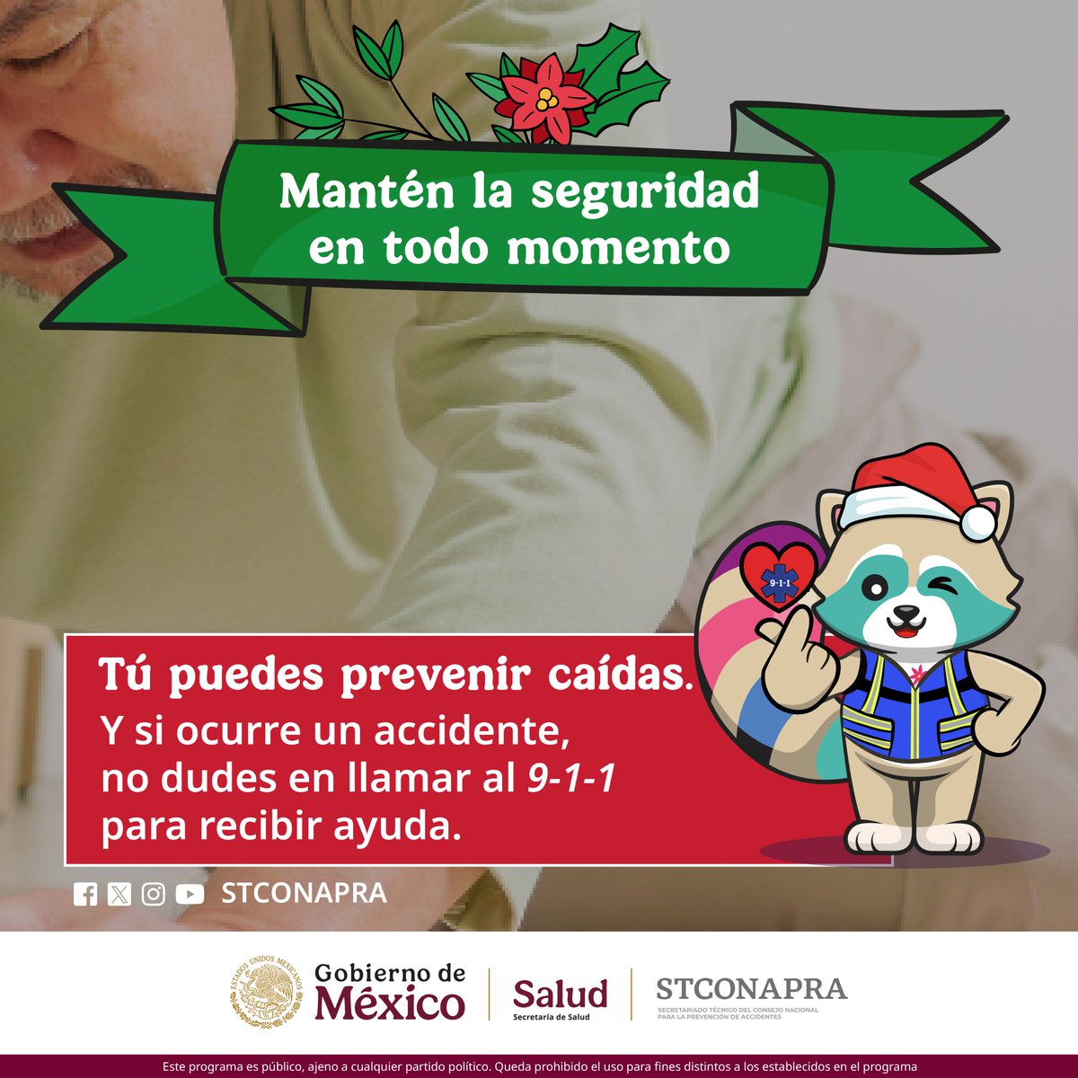 👵🏼🚨Las caídas son una de las principales causas de lesiones graves en personas mayores. Mantén los espacios libres de obstáculos o alfombras y asegura buena iluminación en el hogar.
🌐bit.ly/3DfCpHQ 
🎄 #RegalosQueSalvanVidas: #PrevenciónDeCaídas en #AultosMayores