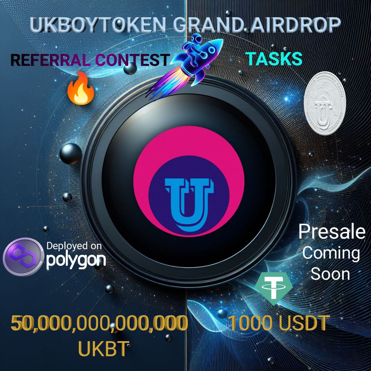 UkboytokenW's tweet photo. 🎉💥 We Are Thrilled! 💥🎉

The Grand $UKBT Airdrop Is Live.

Head Over To The Airdrop🪂 Bot🤖 To Unlock🔓 The Treasures💎

🔗Airdrop: https://t.co/6lfxy6PYfy

Complete Tasks📲, Invite Family👩‍👩‍👦‍👦 And Friends👬, Join Contests🏆, Your Wallet💼 Grow🌴 - Yes, It Is As Easy As That. https://t.co/iJ5EthcIOU