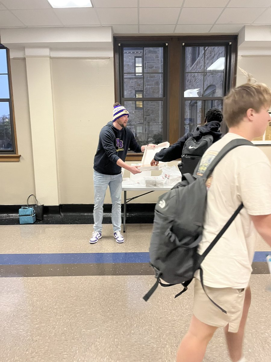 @JanieceDilts (@janiecedilts1) on Twitter photo Coach Wood recruiting students to come out to the game tonight with a friendly reminder and a donut! Go CAPS! <a href="/BHSCaps/">Broughton Caps</a> Coach Wood recruiting students to come out to the game tonight with a friendly reminder and a donut! Go CAPS! <a href="/BHSCaps/">Broughton Caps</a>