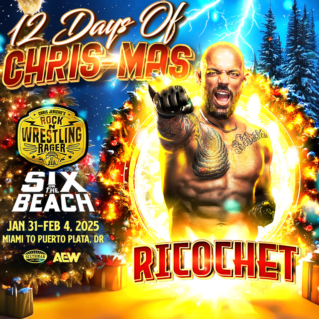 Day 11 AEW reveal: RICOCHET!! 👊 

Tomorrow is day 12, THE LAST DAY of our 12 Days of CHRIS-mas giveaway!

12daysofCHRISmas.tbits.me