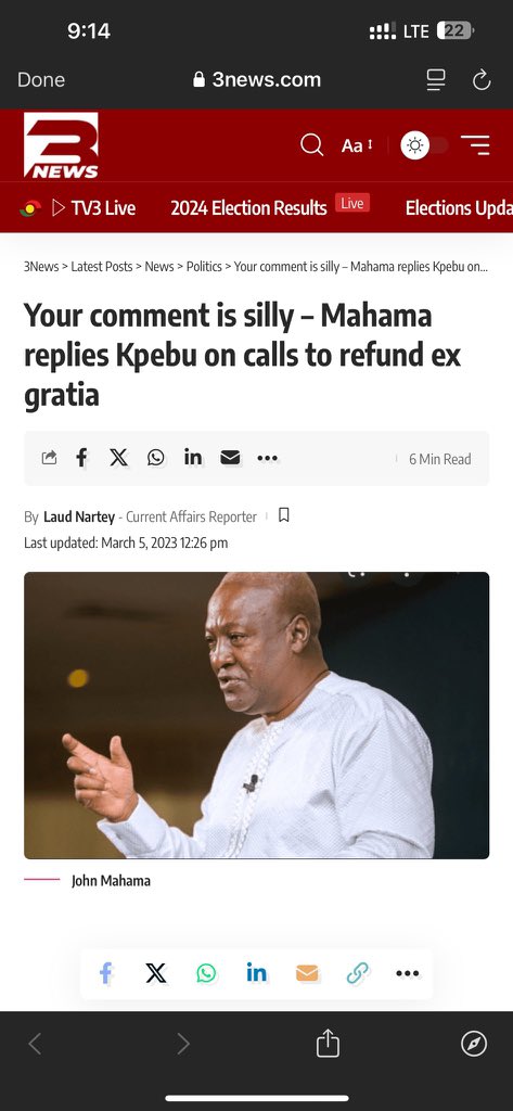 BoyUndah's tweet photo. It’s a very important that Mahama doesn’t go soft this time around ! He shouldt take austere measures to face his opponents https://t.co/k6kI2hvmxe