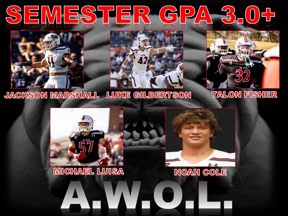 Proud of the guys that got a 3.0+ GPA this semester, DAWGS getting it done on &amp; off the field #EDGE 🪓 #AWOL