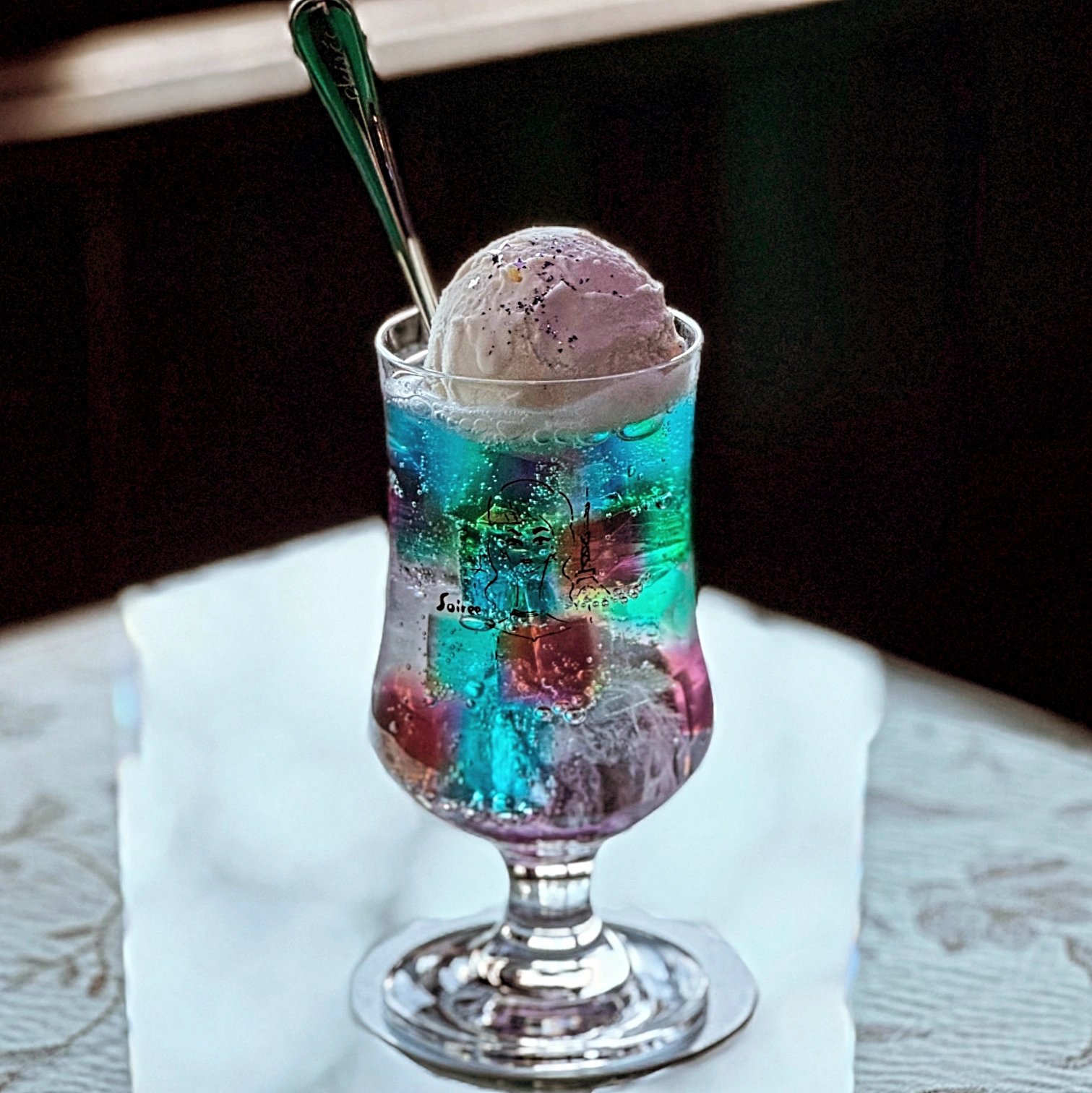 月の見える朝のクリームソーダ 月が見える朝のクリームソーダ - yakinasu1144 - BOOTH