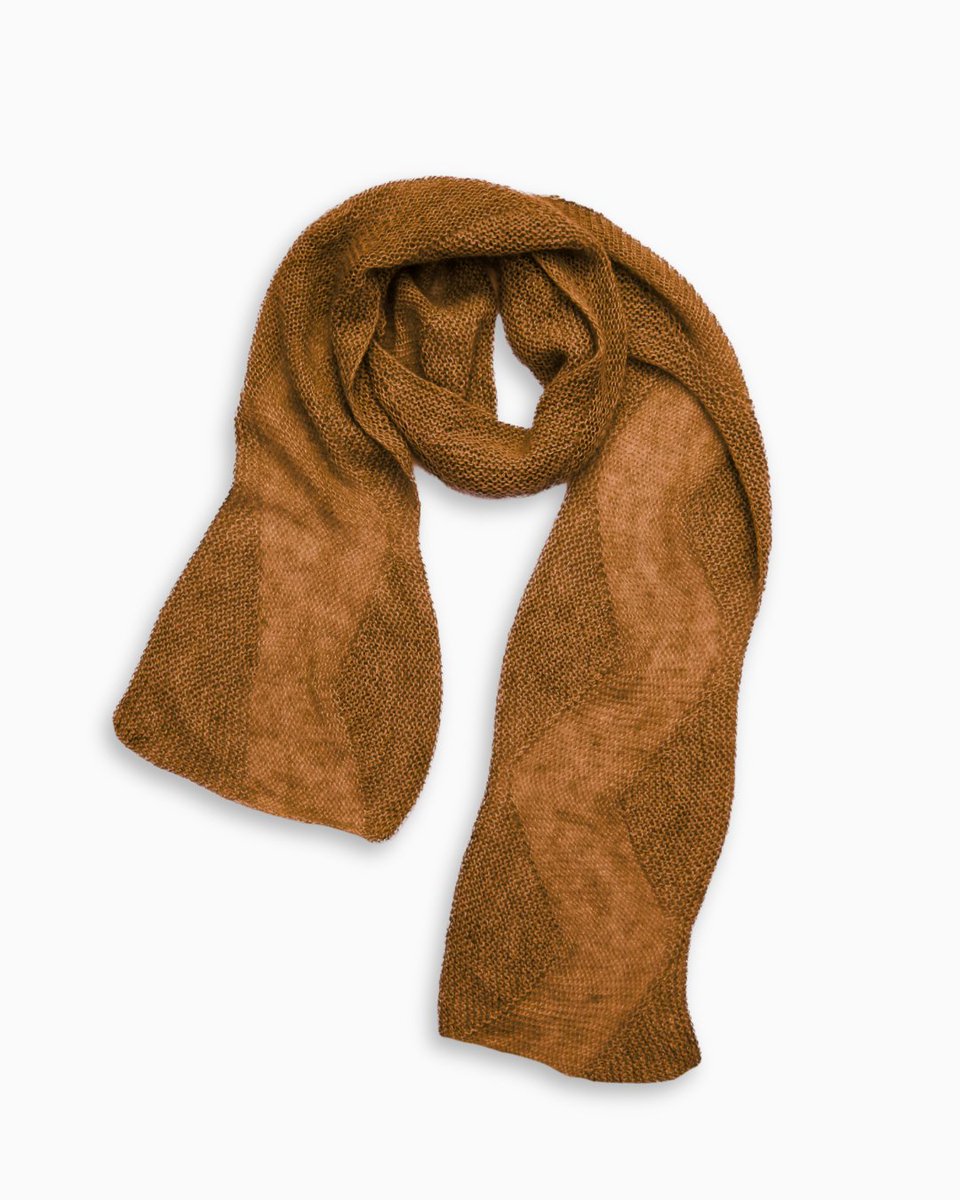 There is nothing to be done except succumb. Just having Tosh Silk Cloud &amp; Tosh Pebble run through your finger for the duration of this knit. Well, sometimes, pleasure calls. Go see Scroll Scarf kits in all the colors, including tasty, new tasty seasonals. madelinetosh.com/products/scrol…