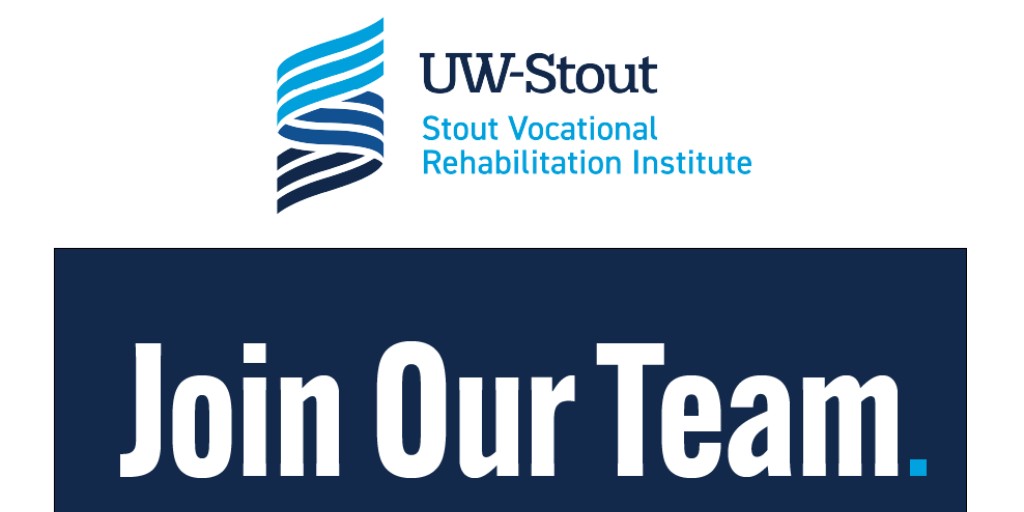 Join SVRI as a Rehabilitation Specialist! These are full-time positions with a hybrid work environment, Wisconsin State retirement plan, plus UW-Stout is certified as a Family Friendly Workplace. Get all the details and apply today at: jobs.uwstout.edu/rehabilitation…