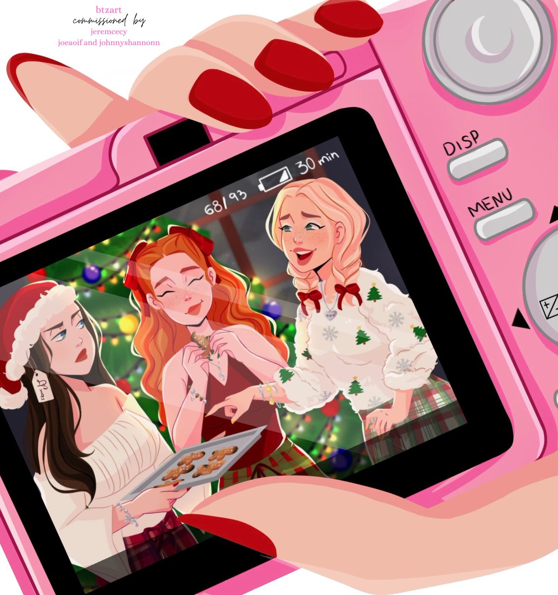 Christmas preparations at aoife house, we made cookies They burned aoife laughed because she remembered that I didn't stop dancing and came to look at the cookies in the oven

ps: katie loved the cookies 🍪✨🎄