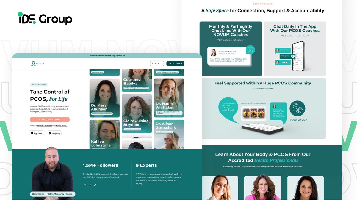 ITDevStaff's tweet image. Introducing the brand-new website for Novum PCOS! 
Built with WordPress + Elementor, it showcases a custom design and integrated membership system for an enhanced user experience.