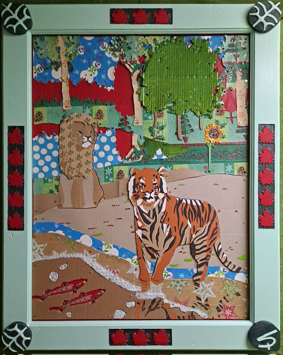 Nature - collage and frame