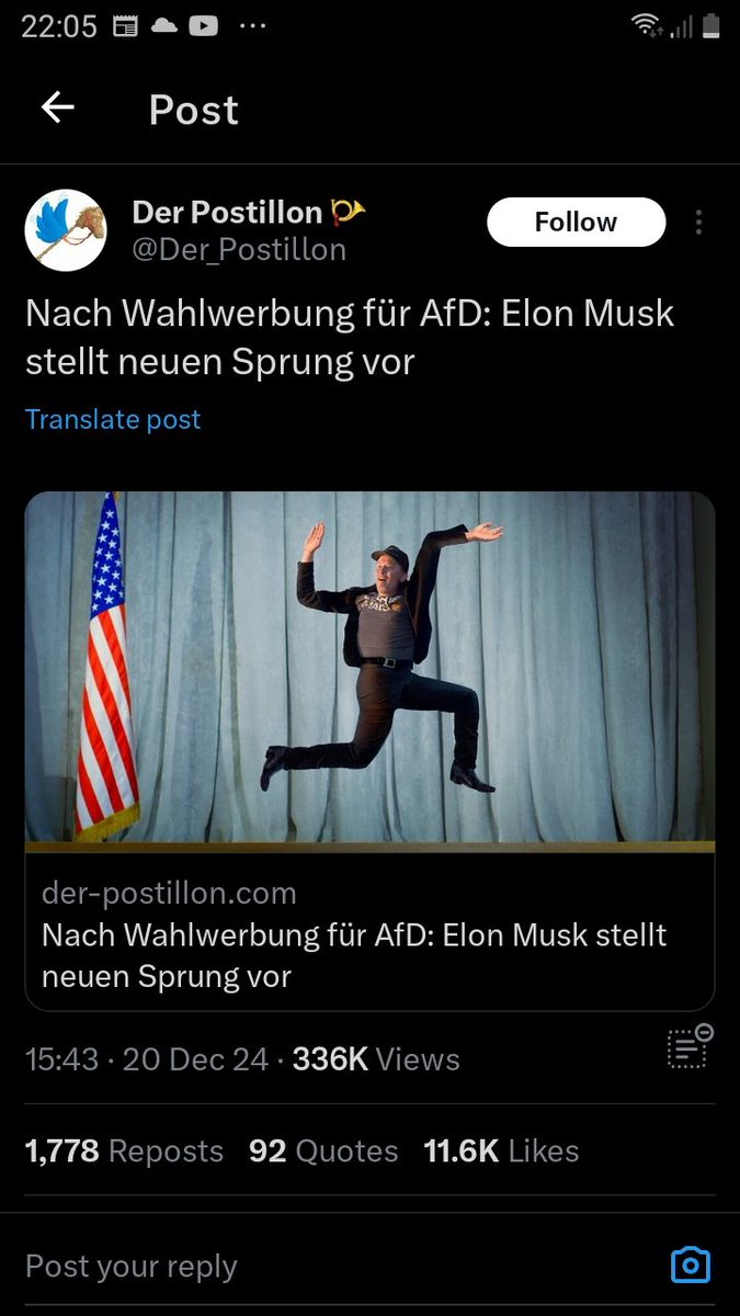 As Elon Musk endorses the Far Right, Nazi apologists of the AfD a reminder that Dr Evil was the comedy, megalomaniac villan with a thing about phallic rockets.   

This is the documentary.