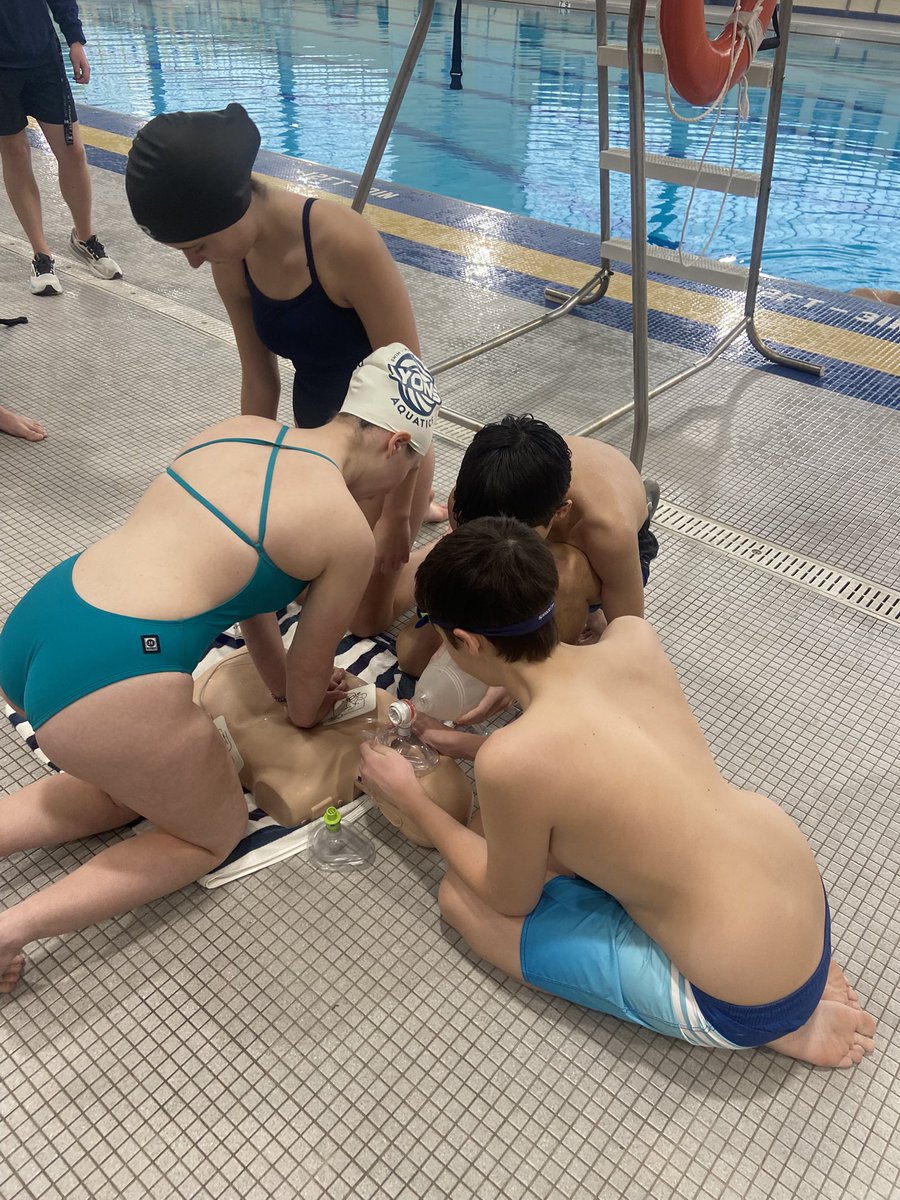 LTHSPEandHealth's tweet photo. Congrats to our 14 new certified lifeguards! This is a culmination of a lot of hard work and effort in our new lifeguard training course at LT. #WeAreLT @LTHS_D204 https://t.co/r6ezWX1hML
