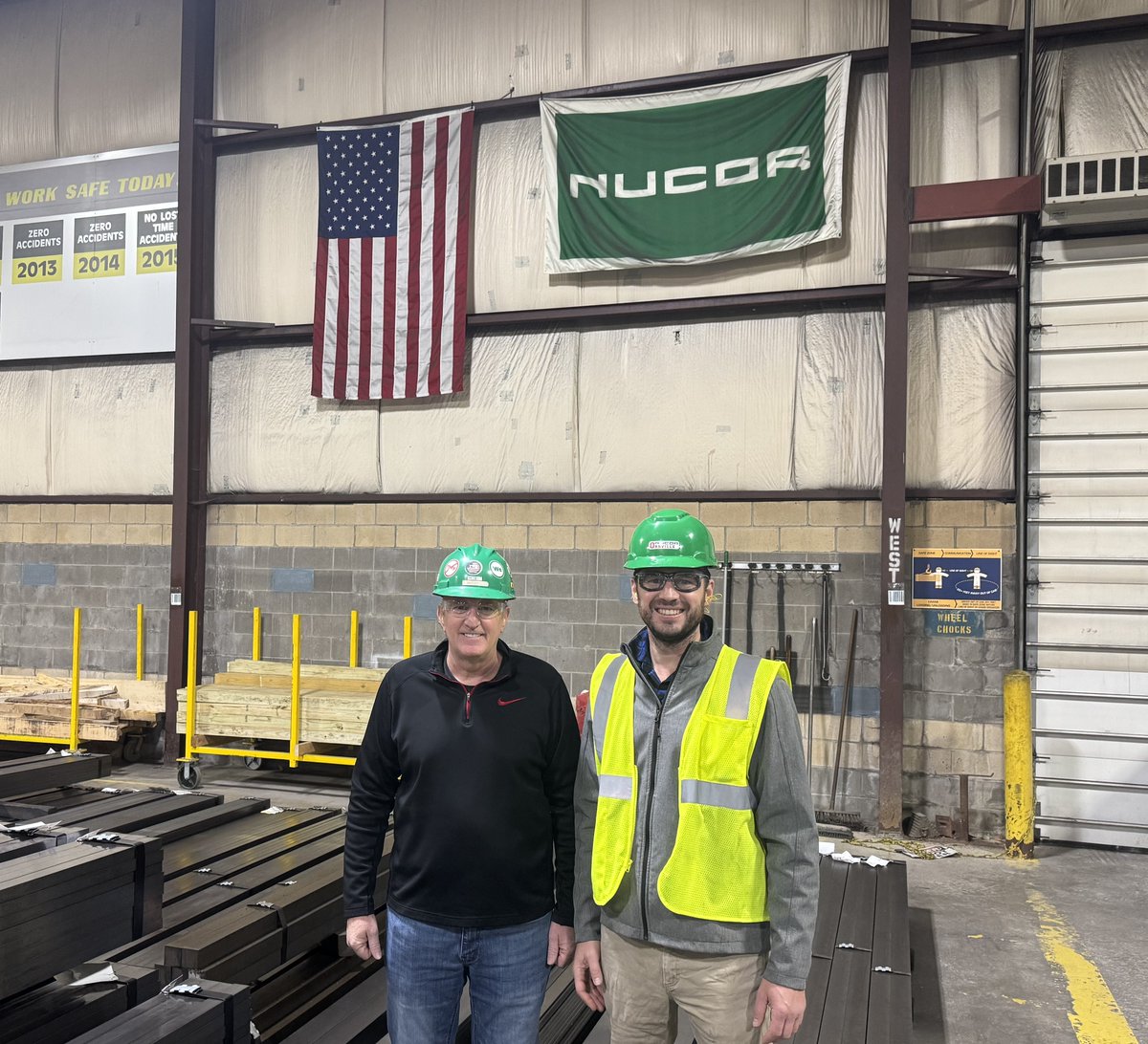 OhioEPA's tweet image. Our Northeast District Chief Community Officer, David Emerman, got a firsthand look at Nucor's fascinating method of steel bar processing in Orrville, Ohio! This plant is key in serving agricultural, construction, and manufacturing sectors. #IndustryVisit #SteelProcessing