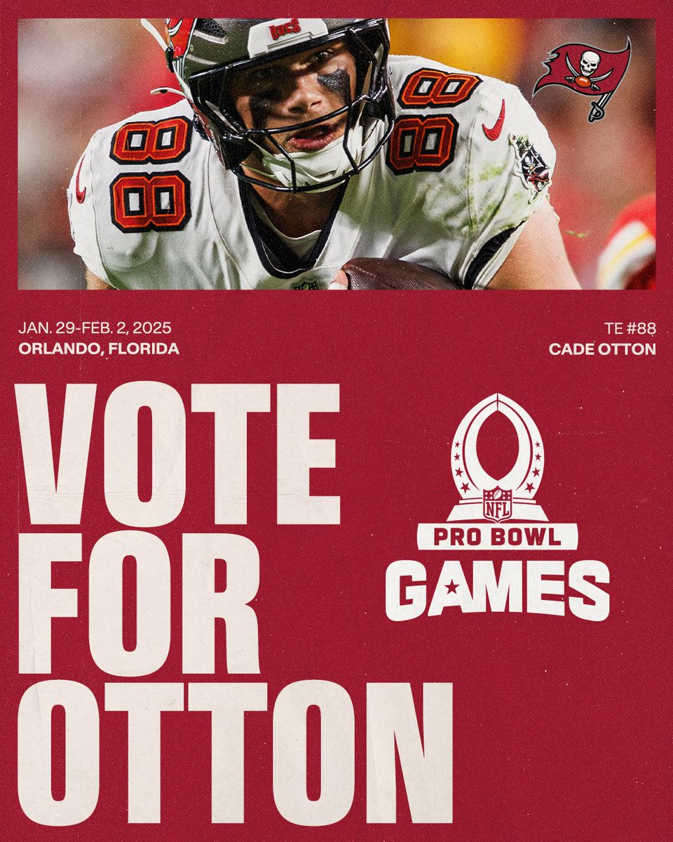 Tampa Bay Buccaneers (@buccaneers) on Twitter photo .<a href="/CadeOtton/">Cade Otton</a>'s 59 receptions surpassed Brate (57 in 2016) for the fifth-most single-season receptions by a TE in franchise history.
Otton also surpassed <a href="/RobGronkowski/">Rob Gronkowski</a> (1,425) for the eighth-most receiving yards. 🔥💪
1 repost = 1 #ProBowlVote .<a href="/CadeOtton/">Cade Otton</a>'s 59 receptions surpassed Brate (57 in 2016) for the fifth-most single-season receptions by a TE in franchise history.
Otton also surpassed <a href="/RobGronkowski/">Rob Gronkowski</a> (1,425) for the eighth-most receiving yards. 🔥💪
1 repost = 1 #ProBowlVote