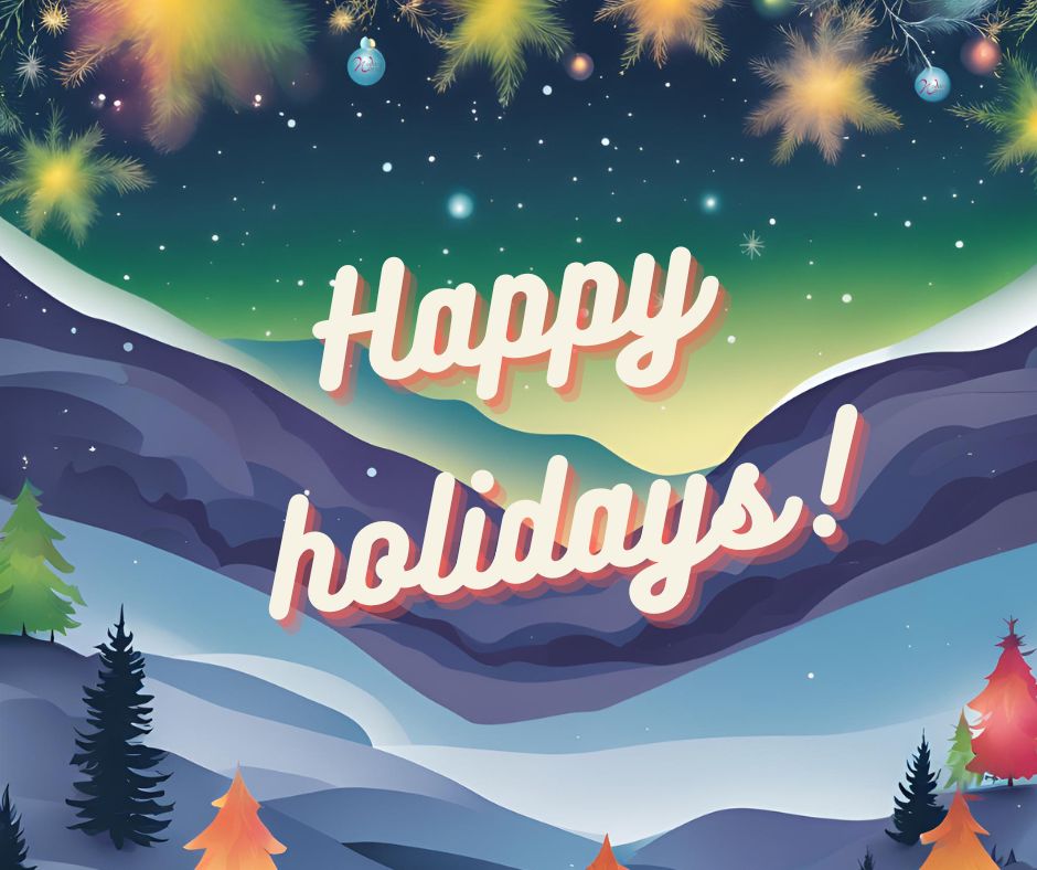 ✨ Happy Holidays! ✨

Wishing you all a season filled with joy, love, and laughter!
Please note all of our offices are now closed until January 6, 2025.