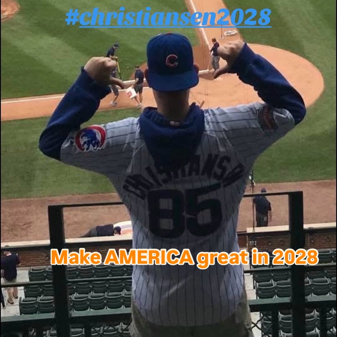 #VoteThemAllOut #christiansen2028 ya vote for this guy!!! Welcome to the H.I.G.H. Party power of the orange!!!