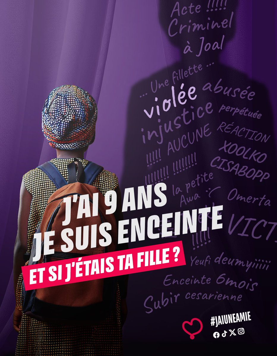 Partagez au max. Awa doit avoir justice. Détention provisoire ne suffit pas pour le violeur que la justice fasse son travail 

#justicepourAwa
#jaiuneamie