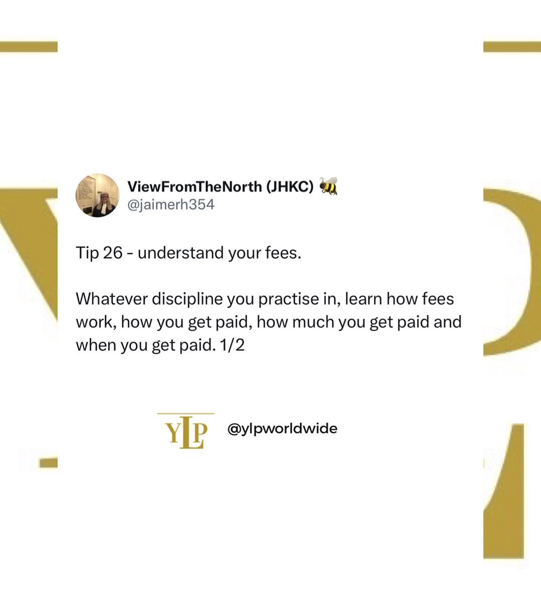 ylpworldwide's tweet photo. 📣Aspiring Barristers
Pupillage tips for pupils and future pupils (26/30)

Like and share this post if you find it helpful. Follow this page for more insightful information ⚖️

#pupillage #bpc #barcourse #pupil #barrister #bar https://t.co/iayhTOdWaV