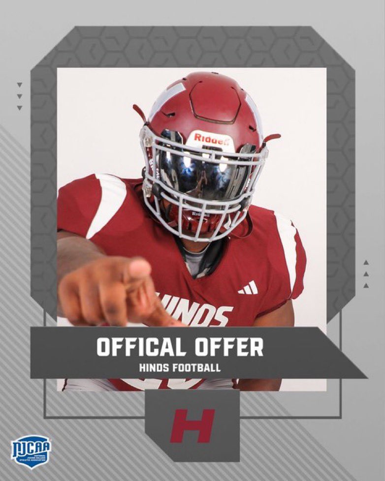 oomj_'s tweet photo. #AGTG After a Great Conversation with @Coach_OC14 I’m Blessed to Receive a(n) Offer from Hinds Community College ! @CoachJJonesFB @Gulfport_FB @coach_pennock @CoachPMooney @jrantonini https://t.co/OLpAxuDzch